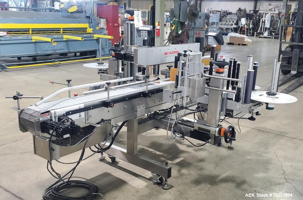 Used Quadrel Econoline Q110 Front and Back Labeler – 150 CPM